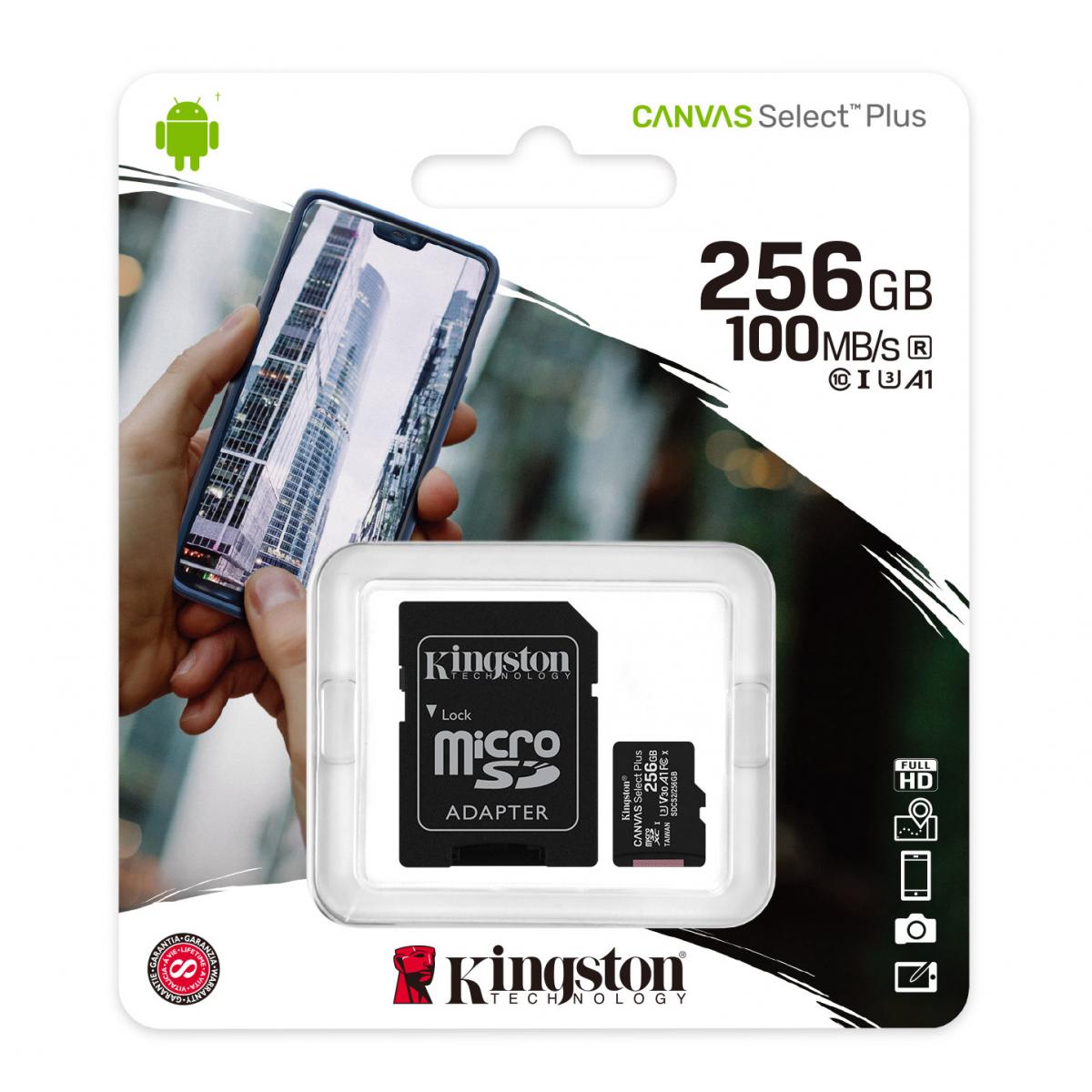 Kingston Canvas Select Plus 256GB Micro SD Kingston Canvas Select Plus 256GB Micro SD